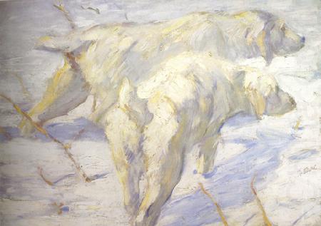Franz Marc Siberian Sheepdogs (mk34) china oil painting image